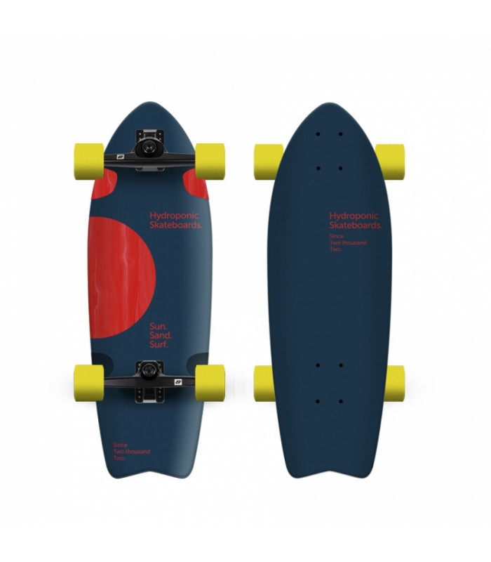 Hydroponic Surfskate Fish 28'' Lunar Navy / Red Surf Skate Pumptrack Skate park