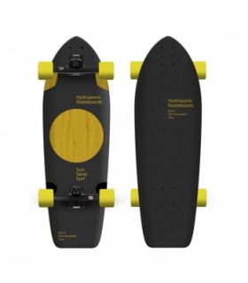 Hydroponic Surfskate Square 31,5'' Lunar Black / Yellow