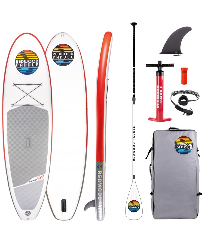 Pack Funbox Starter 10'7 - Prancha Stand Up Paddle Surf Redwoodpaddle com pagaia paddle surf