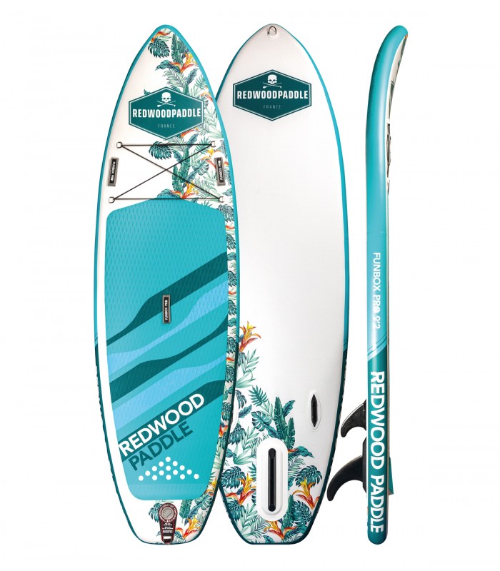 Funbox Pro 9′2 Caribbean - Prancha Stand Up Paddle Surf Redwoodpaddle dupla camada caveira skull