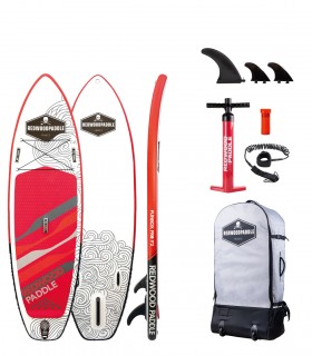 Funbox Pro 9′2 Classic Red - Prancha Stand Up Paddle Surf  Redwoodpaddle woven dupla camada
