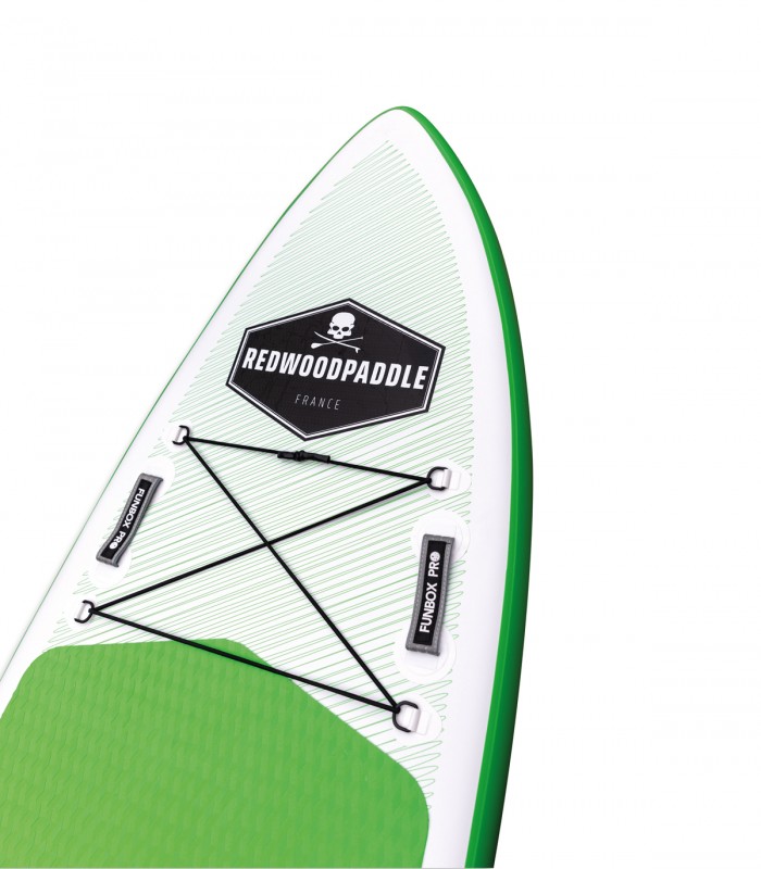 Funbox Pro 9′2 Green - Prancha Stand Up Paddle Surf  Redwoodpaddle woven dupla camada caveira skull