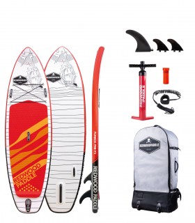 Funbox Pro 9′2 Classic Red prancha Stand up paddle surf redwoodpaddle caveira skull