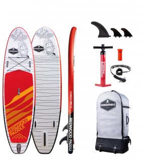 Funbox Pro 10' Classic Red Prancha Stand up paddle surf redwoodpaddle