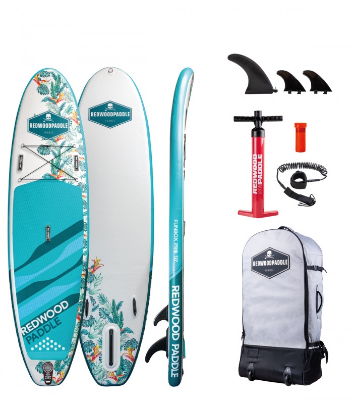 Funbox Pro 10' Caribbean - Prancha Stand Up Paddle Surf Redwoodpaddle woven dupla camada caveira skull