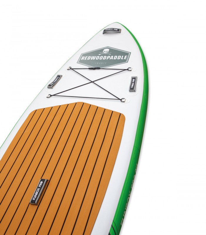 Prancha Stand Up Paddle Surf  Hinchable Funbox Pro 9'6 Wide Redwoodpaddle woven doble capa