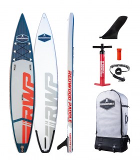 Funbox Pro Race Azul 12′6 x 29″ - Prancha Stand Up Paddle Surf  Redwoodpaddle woven dupla camada