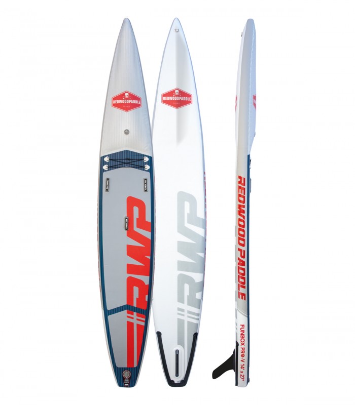 Prancha Stand Up Paddle Surf  Hinchable Funbox Pro V Race 14′ x 27'' Redwoodpaddle woven dupla camada