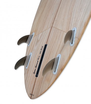 Spoon Natural Wood - Prancha Stand Up Paddle Surf Redwoodpaddle madeira natural caveira skull