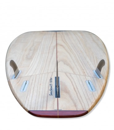 Source Natural Wood Limited Edition - Prancha Stand Up Paddle Surf Redwoodpaddle madeira natural paulownia caveira skull