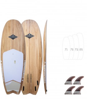 Minimal Natural Wood - Prancha Stand Up Paddle Surf Redwoodpaddle madeira natural paulownia caveira skull