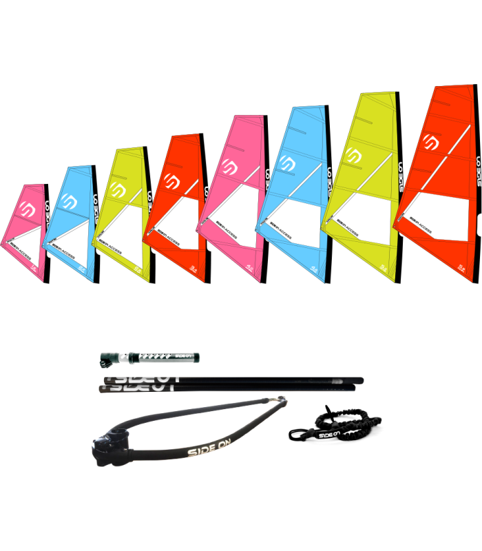 Windsurf Sail Eco Pack Side On - Prancha Stand Up paddle Surf SUP Redwoodpaddle windsup