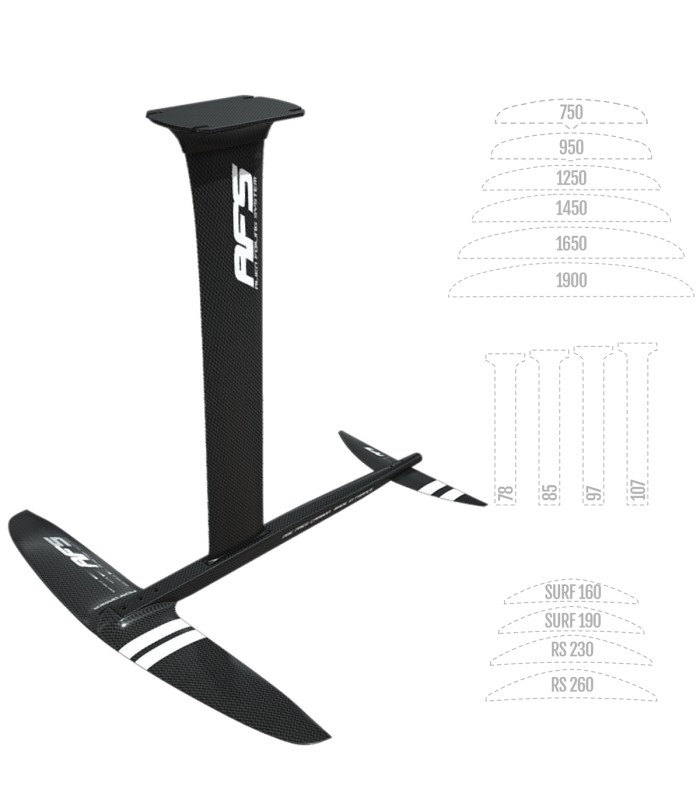 Foil AFS Performer - 100% Carbono - Wing Surf SUP Foil
