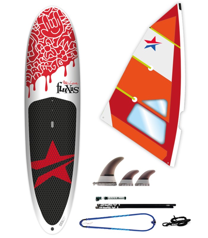 Pack Tabla Fluxus & Sail Pat Love - Pack Windsurf SUP