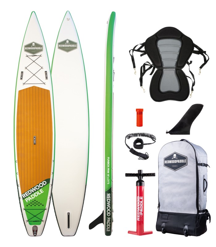 Funbox Pro Explorer 14' - Prancha Stand Up Paddle Surf  Redwoodpaddle SUP kayak caveira skull