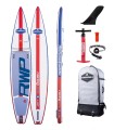 Funbox Pro V-Shape Race Azul 14′ x 29'' - Prancha Stand Up Paddle Surf Insuflável
