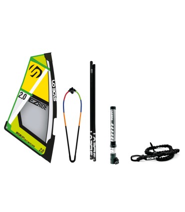 Equipamento de windsurf completo, com vela, mastro, retranca, drisa, vara de extensão. Ideal para fixar na sua prancha de windsu