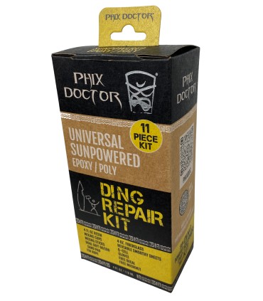 Phix Doctor Epoxy Polyester 4 oz 11 piezas - Kit Reparación tabla SUP & Surf