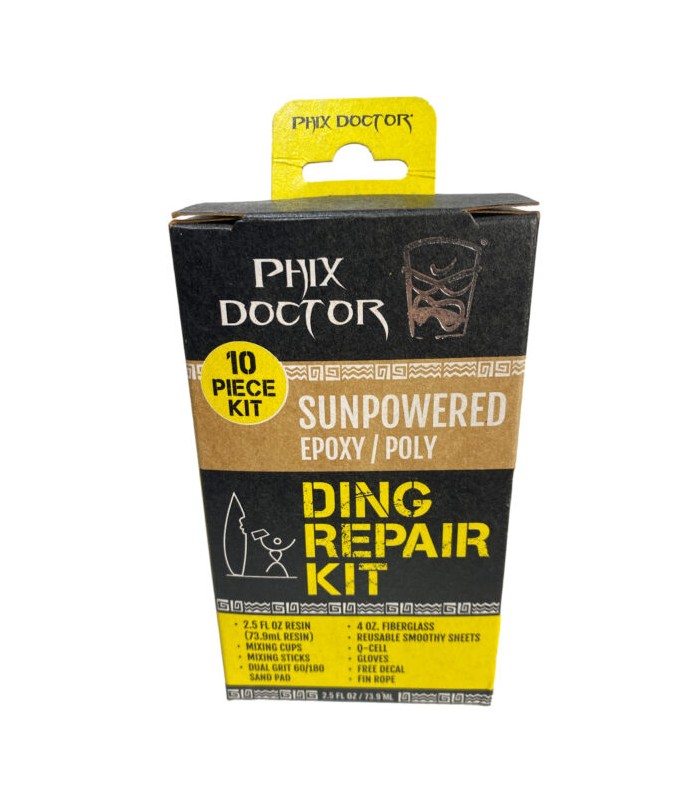 Phix Doctor Epoxy Polyester 4 oz 10 piezas - Kit Reparación tabla SUP & Surf