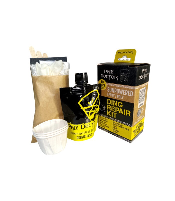 Phix Doctor Epoxy Polyester 4 oz 10 piezas - Kit Reparación tabla SUP & Surf