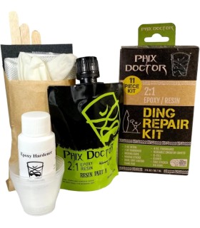 Phix Doctor Epoxy 4 oz 11 piezas - Kit Reparación tabla SUP & Surf