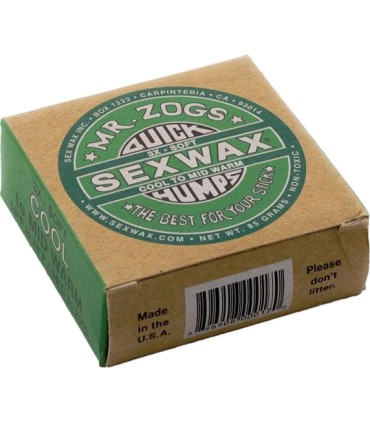 Sex Wax Mr Zogs Green – 14º até 23º – Prancha de Surf