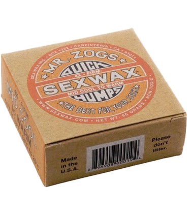 Sex Wax Mr Zogs Orange – 18º até 26º – Prancha de Surf