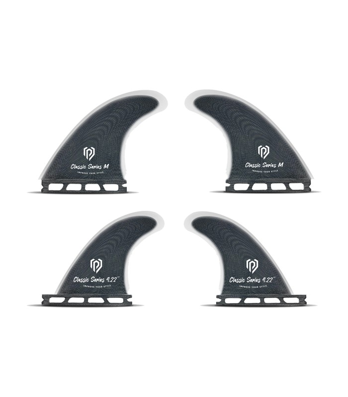 Set 4 quilhas surf fibra vidrio Futures Fins peppermint surfboards