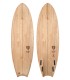Prancha de surf en madera naturalPeppermint Surfboards Half Moon 5'11 timber