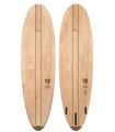 Prancha de surf en madeira natural Peppermint Surfboards Munchy 6'8 Timber