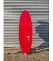Peppermint Half Moon 5'11 Raspberry - Surf Resina Tintada