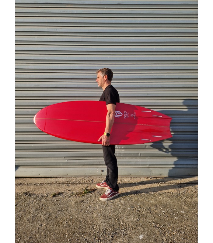 Peppermint Half Moon 5'11 Raspberry - Surf Resina Tintada