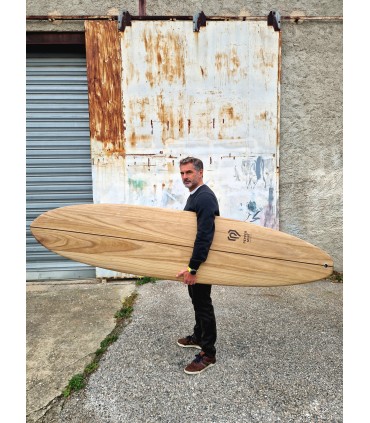 Peppermint Mid Length 7'6" Timber - Surf Madera Natural