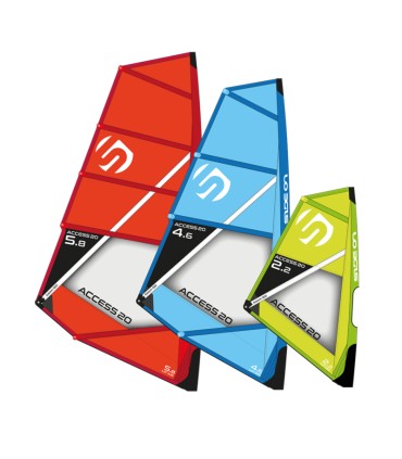 Equipamento de windsurf completo, com vela, mastro, retranca, drisa, vara de extensão. Ideal para fixar na sua prancha de windsu