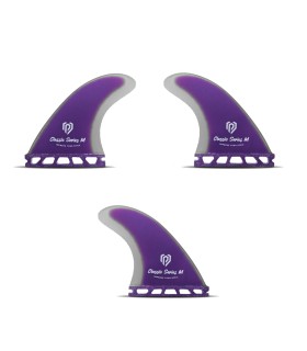 Quilhas Thruster Purple M 4'72  - Prancha Surf