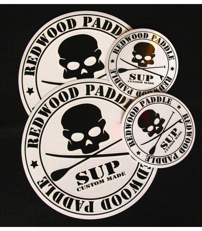 Stickers Pack Medium - Prancha Stand Up Paddle Surf SUP Redwoodpaddle claveira skull