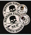 Stickers Pack Medium - Prancha Stand Up Paddle Surf SUP Redwoodpaddle claveira skull
