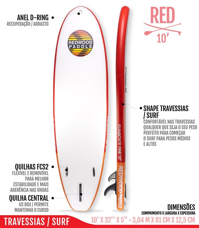 Funbox Pro 10′ classic red