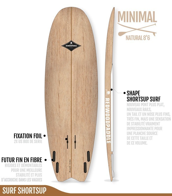 Minimal Natural Wood 8'6